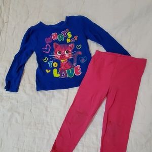 Girls long sleeve matching set